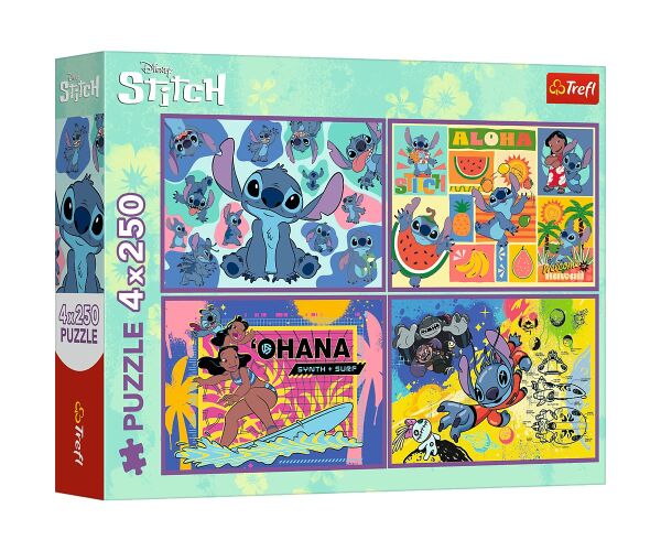 Trefl Puzzle 4x250 Lilo a Stitch