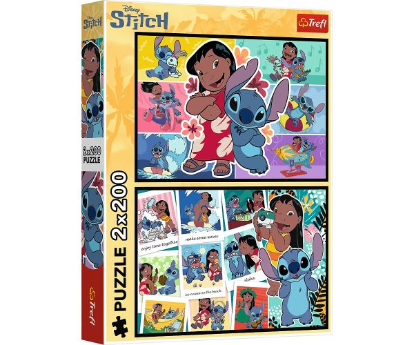 Trefl Puzzle 2x200 Šťastný život Stitche