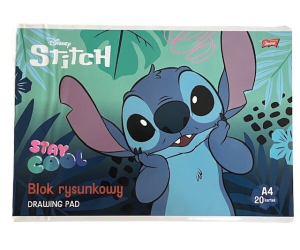 Skicák A4, 20 listů, 80g/m2 STITCH