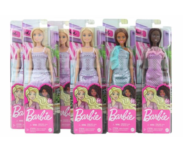 BRB Barbie v třpytivých šatech, různé druhy