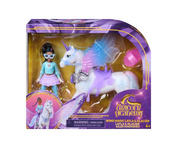 UNICORN ACADEMY KOUZELNÁ KŘÍDLA GLACIER & LAYLA 11CM