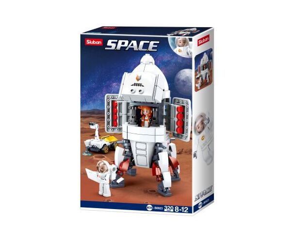 Sluban- Space – Saturn Expedition Rocket 468 Pezzi, Multicolore, M38-B0925