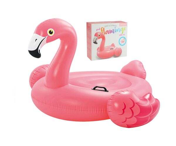 Intex – Cheval Rose 142x137x97 Cm Et Filet De Volley Flottant 239x64x91 Cm – Fun Aquatique 3 Ans+
