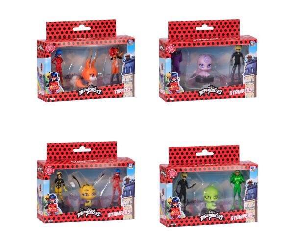 Miraculous: Beruška a černý kocour 3 pack razítka