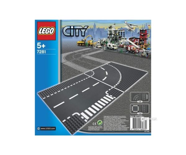 LEGO City 7281 Křižovatka ve tvaru T a zatáčky