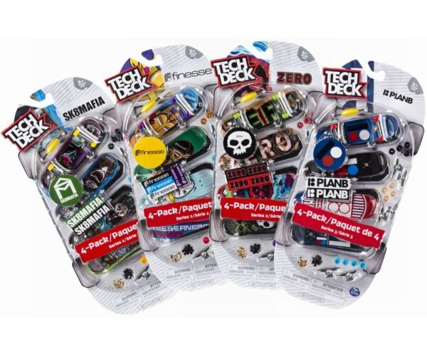 TECH DECK FINGERBOARD ČTYŘBALENÍ