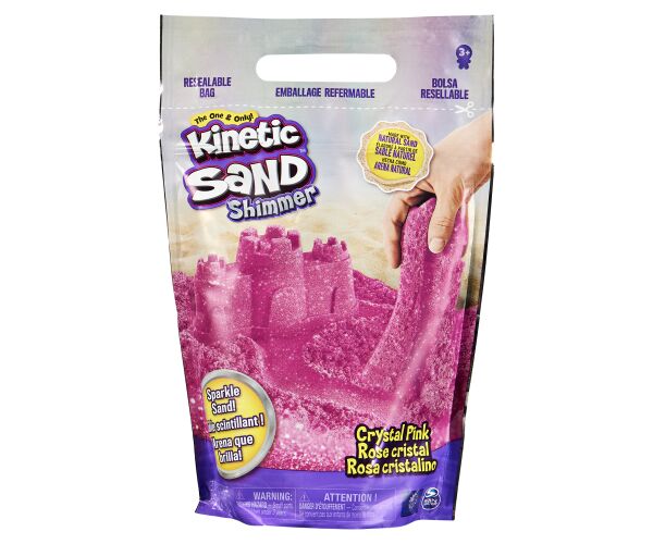 KINETIC SAND BALENÍ TŘPYTIVÉHO RŮŽOVÉHO PÍSKU 0,9 KG