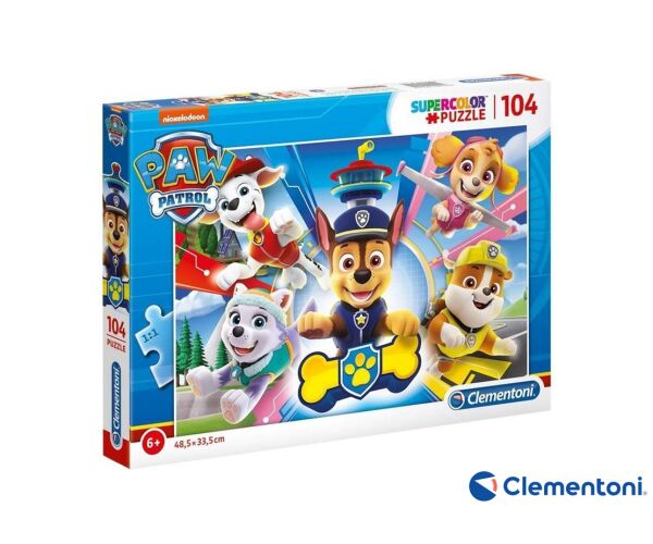 Clementoni - Puzzle Supercolor 2x60 Tlapková Patrola