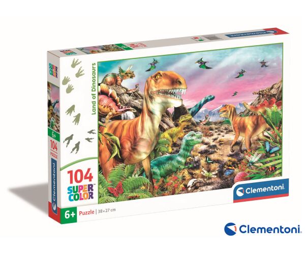 Clementoni Puzzle 104 země dinosaurů