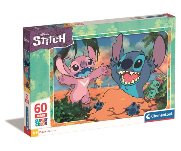 Clementoni Puzzle 60 maxi Disney Stitch