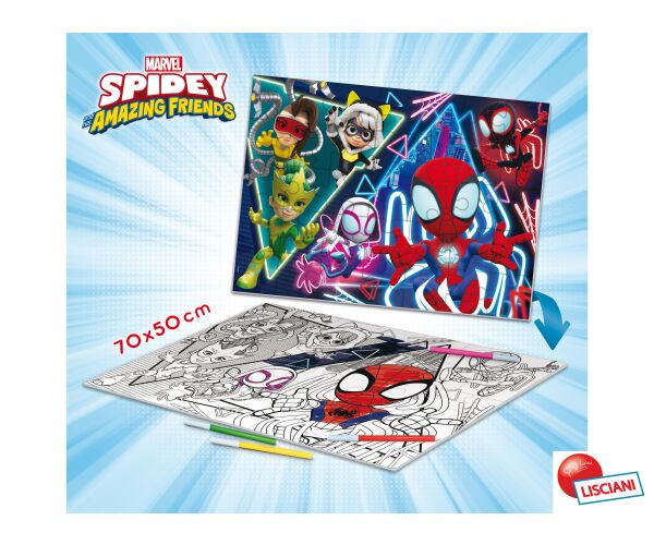 Spider-man Spidey Puzzle MAXI-FLOOR oboustranné 70x50 cm 35 dílků