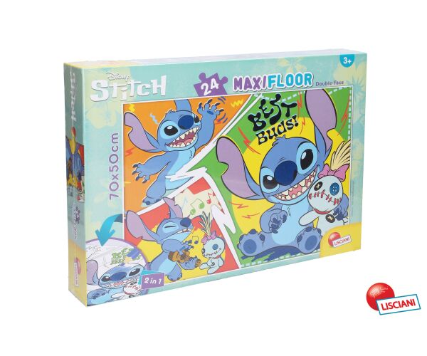 Stitch puzzle maxi oboustranné 70x50 cm 24 dílků