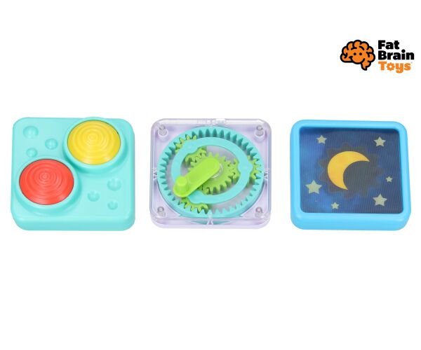 Fat Brain Sada senzorických hraček PlayTab Tile Set 4