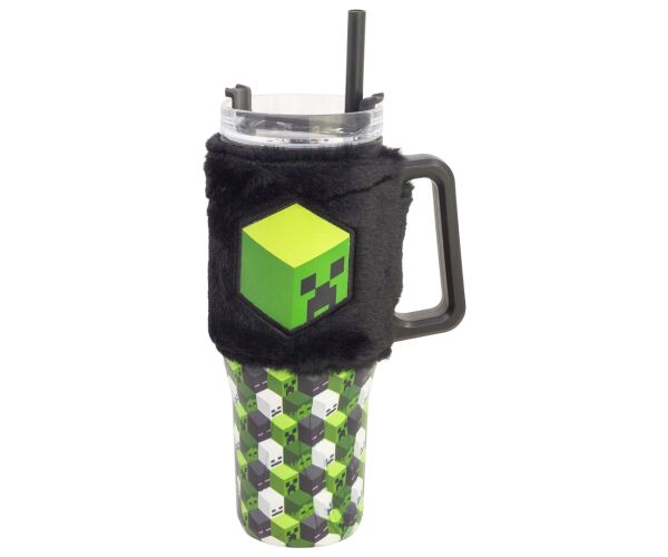 Minecraft Termohrnek s plyšovým návlekem 770 ml