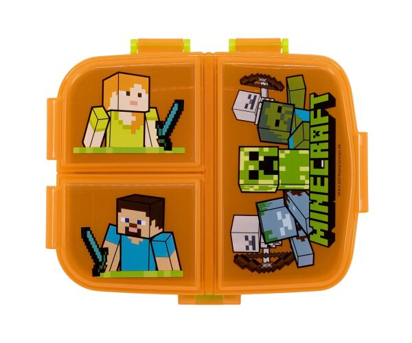 Minecraft Svačinový box s přihrádkami 550 ml