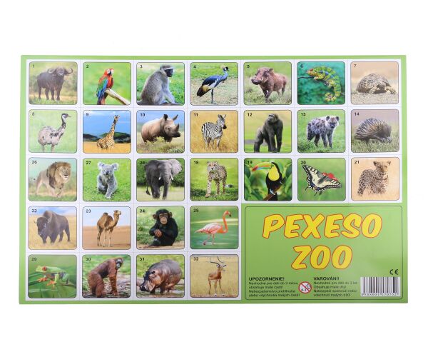 Pexeso Zoo fotografie