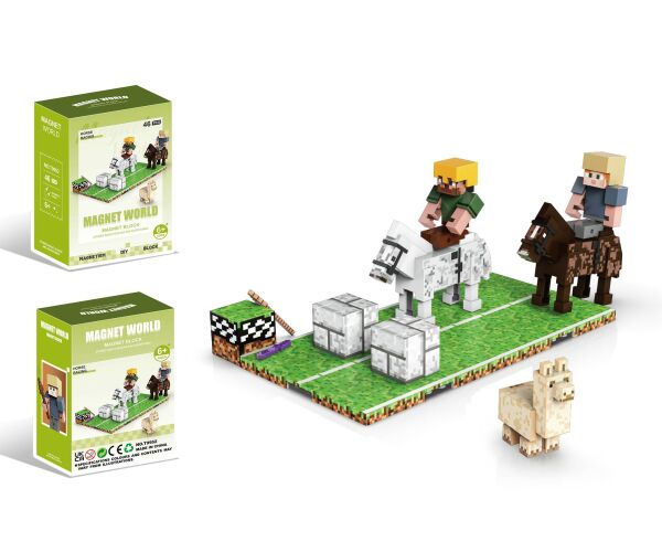 Stavebnice Magnet World jezdecké závody
