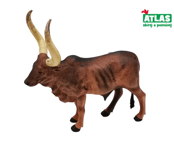 D - Figurka Kráva Ankole-Watusi býk 12,5 cm