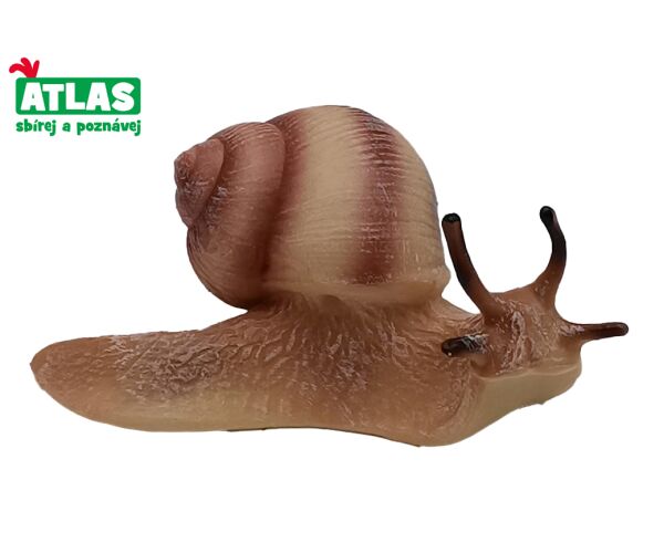 A - Figurka Hlemýžď pruhovaný 9 cm