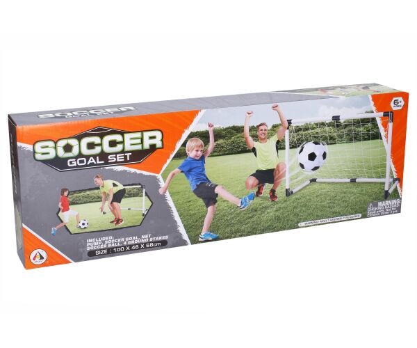 Fotbal set skládací branka 100x68 cm a míč