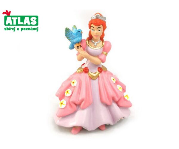 C - Figurka Princezna s ptáčkem 9 cm