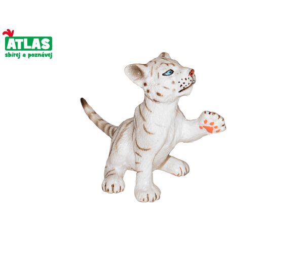 A - Figurka Tygr bílý mládě 6 cm