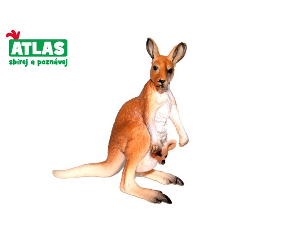 A - Figurka Klokan s mládětem 9 cm