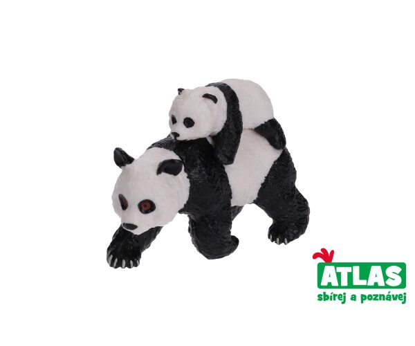 D - Figurka Panda s mládětem