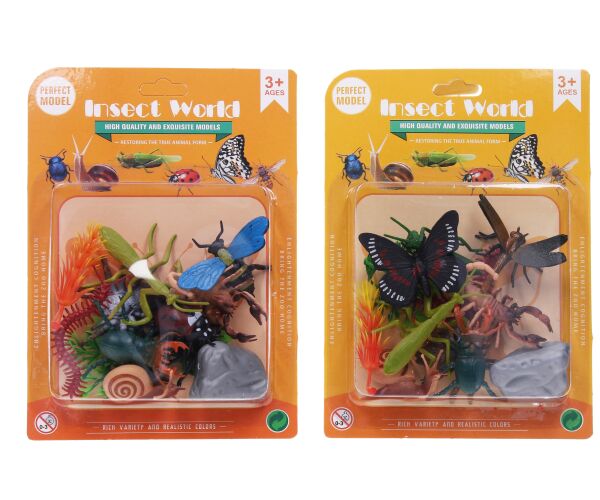 Zvířátka hmyz figurky set 12 ks 6,5 cm