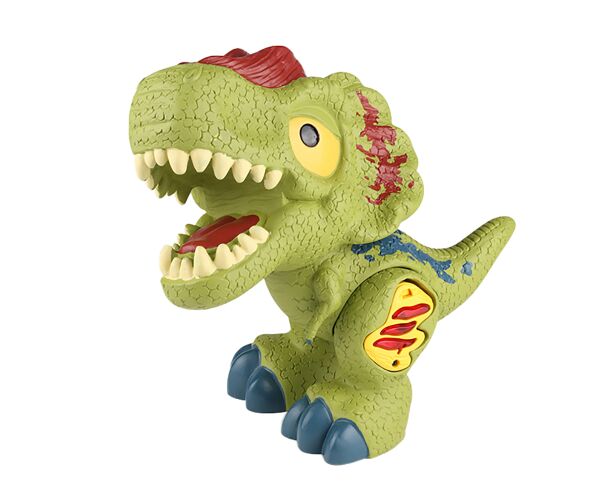 Dinosaurus s efekty zelený 26x18x13 cm