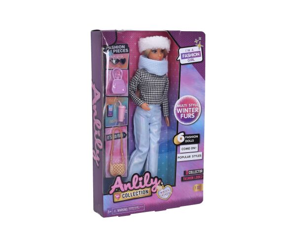 Panenka modelka s doplňky 29cm