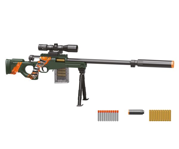 Puška AWM s patronami a pěnovými náboji 76 cm