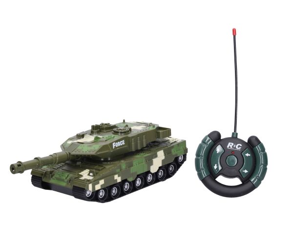 Tank RC na dálkové ovládání s efekty 28 cm