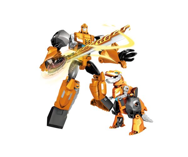 Dinorobot T-REX žlutý 19 cm