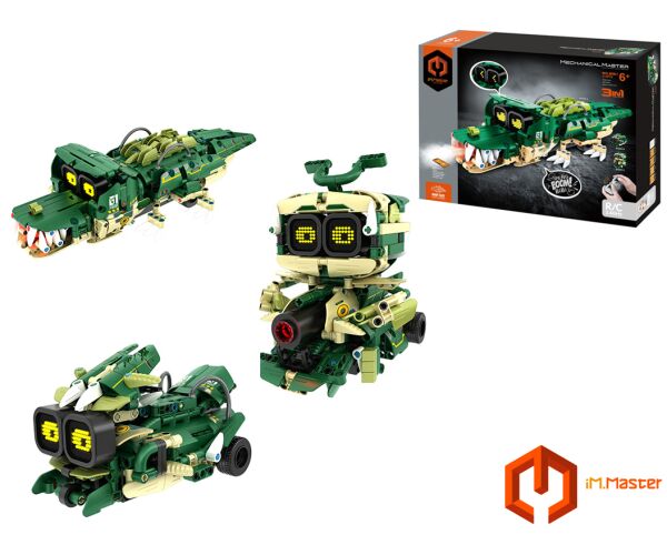iM.Master Stavebnice robot krokodýl 3v1 RC na dálkové ovládání 34,3x14,5x8 cm