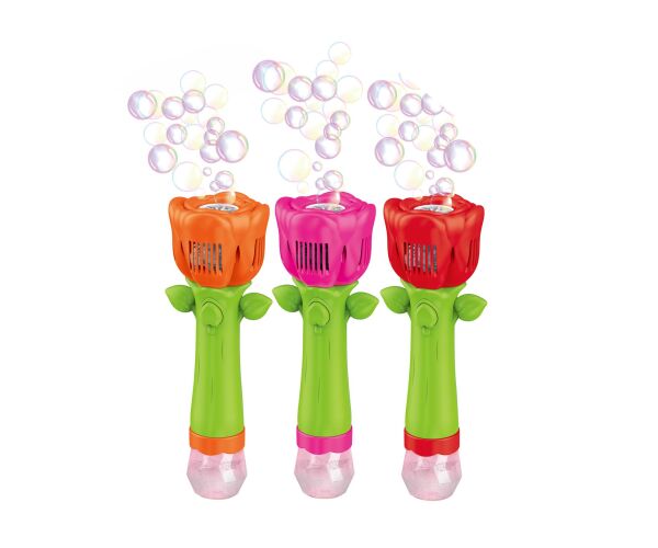 Bublifuk růže se světelnými efekty 100 ml 26 cm