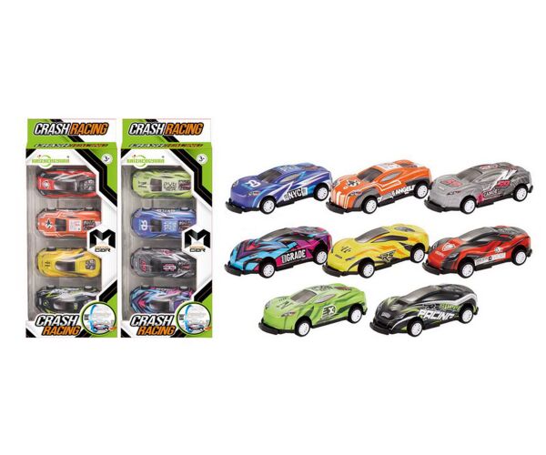 Auta 4 ks set 9 cm
