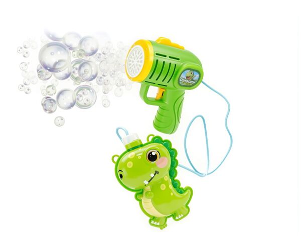 Bublifuk pistole s externí nádržkou dinosaurus 280 ml 15 cm