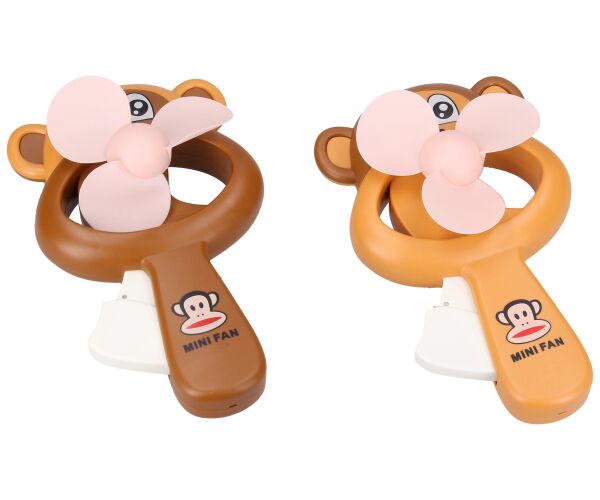 Ruční větráček opice 16 cm