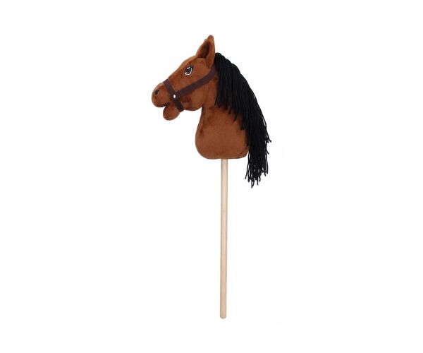 Koník na tyči hnědý hobby horse 68 cm