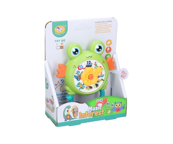 Chrastítko žába s efekty 11cm
