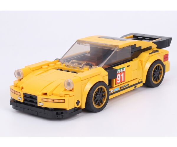 Stavebnice Auto žluté 16,5 cm