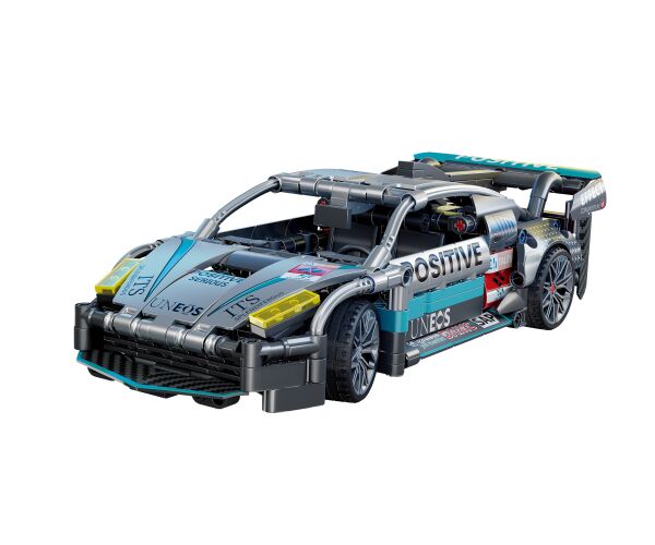 Stavebnice Auto šedé 26,4 cm