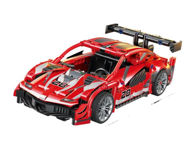 Stavebnice Auto červené 23,6 cm