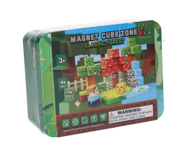Stavebnice Magnet Cube Zone - Classic Forest 48 dílků