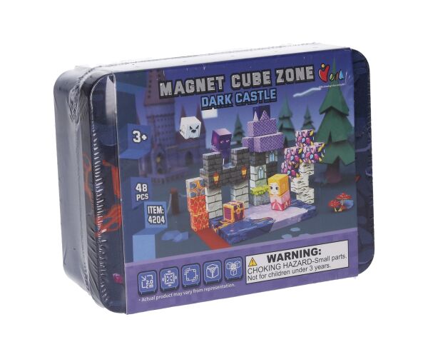 Stavebnice Magnet Cube Zone - Dark Castle 48 dílků