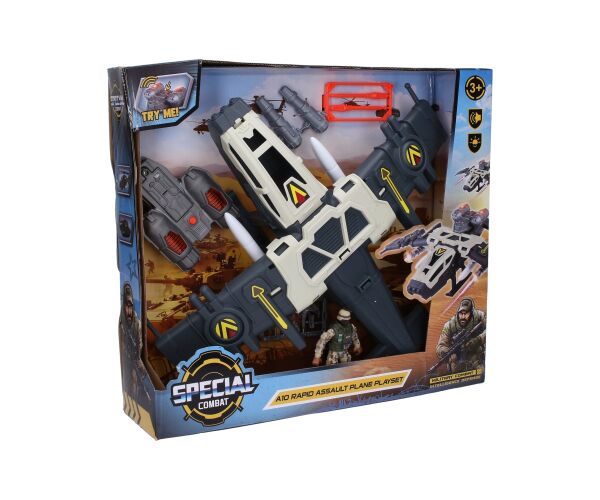 Vojenské letadlo s efekty set 40cm