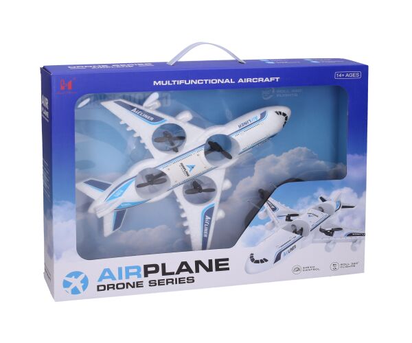 Letadlo dron RC na dálkové ovládání 31x28x6 cm