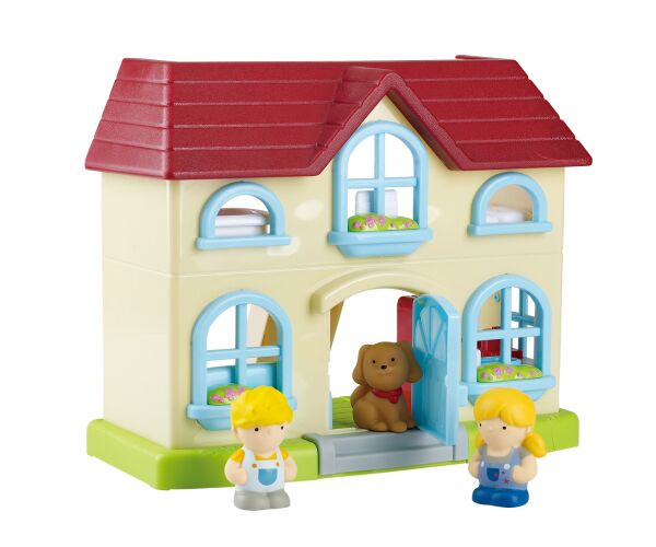 Playgo Domeček s efekty set 28,5x23,5 cm 3 figurky
