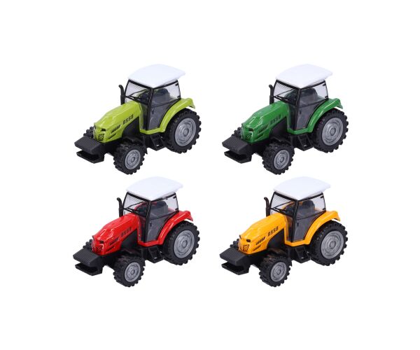 Traktor kovový na natažení 10,5 cm